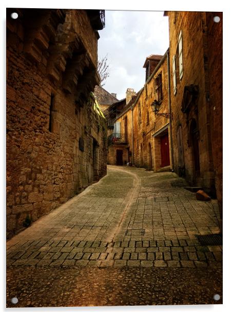 Sarlat, France Acrylic by Philip Teale