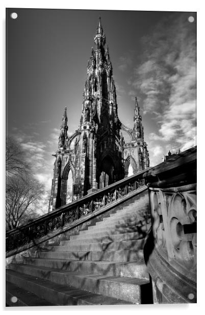 Walter Scott Monument Acrylic by Gair Brisbane