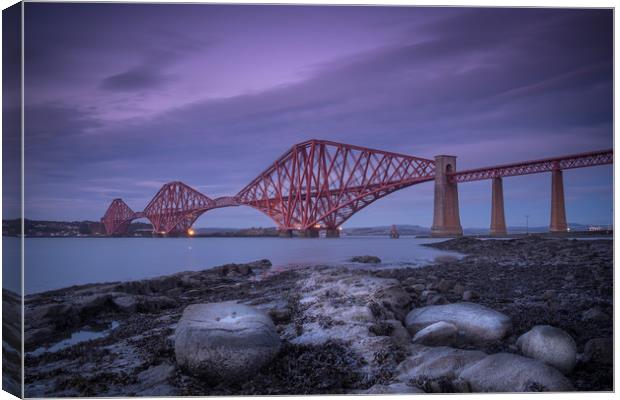 Forth Rail Bridge from South Queensferry Canvas Print by Gair Brisbane