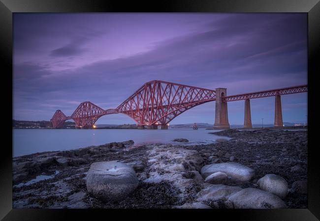 Forth Rail Bridge from South Queensferry Framed Print by Gair Brisbane