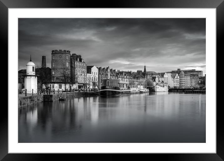 The Shore, Leith Docks Framed Mounted Print by Gair Brisbane