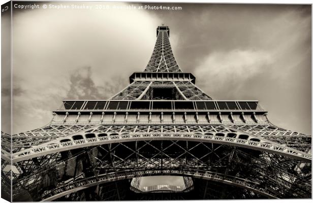 Eiffel Tower - #3 Canvas Print by Stephen Stookey