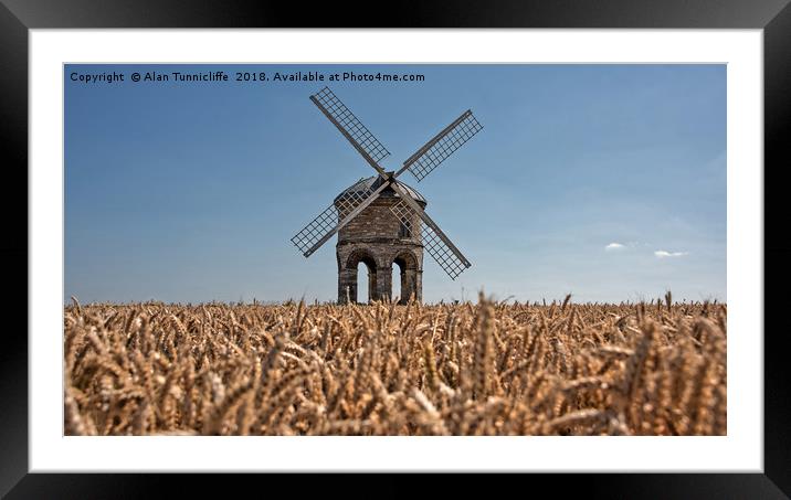 Chesterton windmill Framed Mounted Print by Alan Tunnicliffe