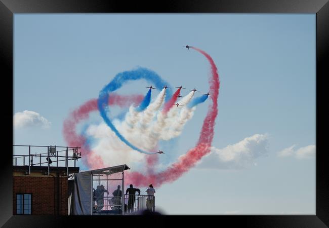 Red Arrows at the Royal International Air Tattoo 2 Framed Print by Philip Catleugh