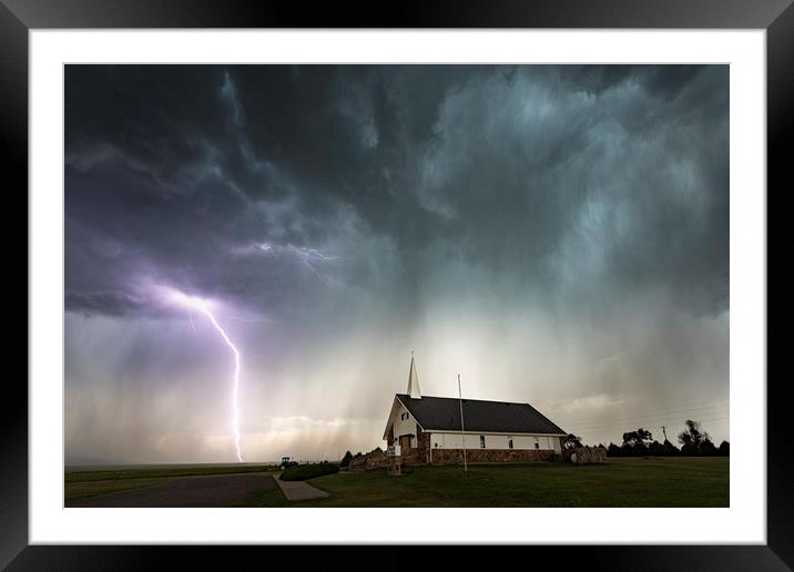 Chapel of the Plains, Colorado Framed Mounted Print by John Finney