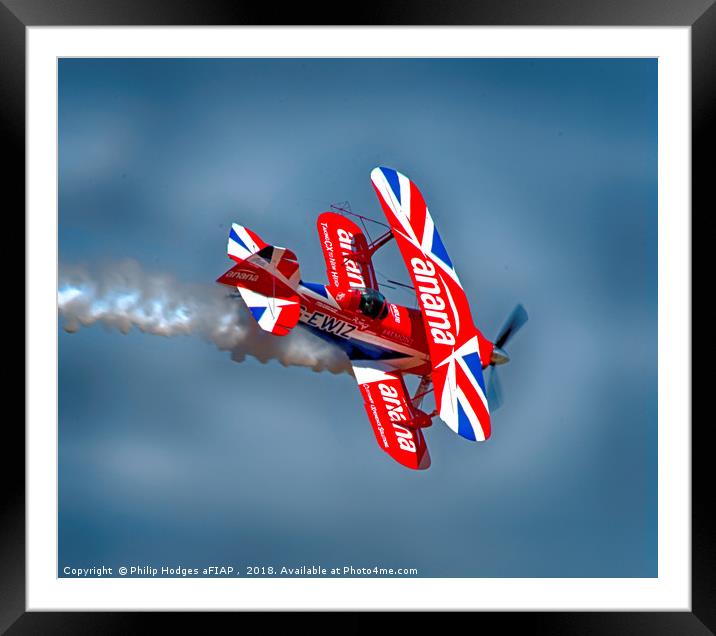 Pitts Special G-EWIZ 2018 Framed Mounted Print by Philip Hodges aFIAP ,