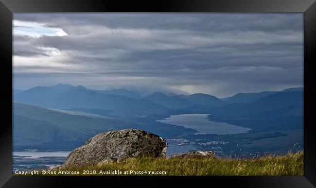 Meall Beag Viewpoint Framed Print by Ros Ambrose