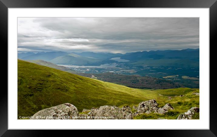 Meall Beag Viewpoint  Framed Mounted Print by Ros Ambrose