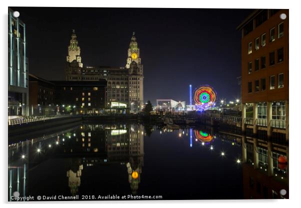 Liver Building Reflection Acrylic by David Chennell