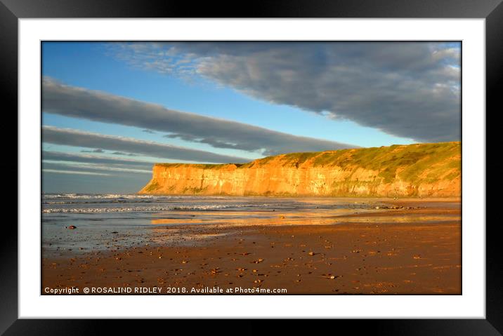 "Sunset across Huntcliff 2" Framed Mounted Print by ROS RIDLEY