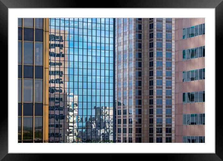 Birmingham Al Downtown City Centre Framed Mounted Print by Martin Williams