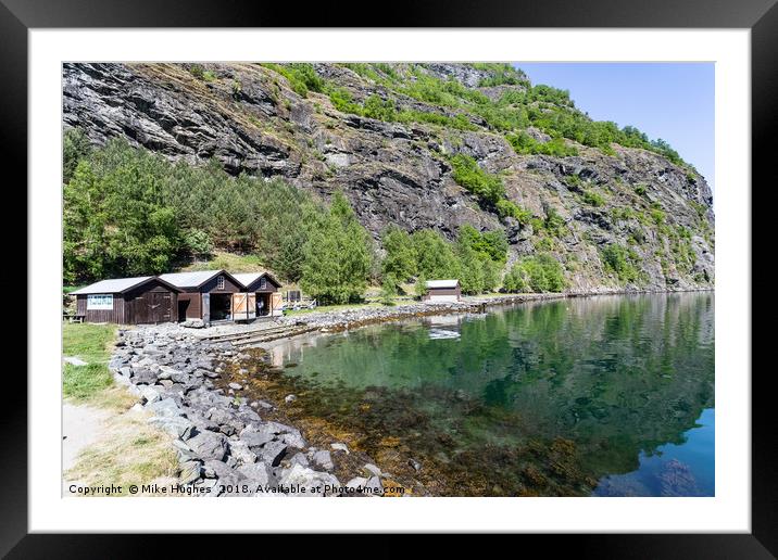 Flam ashore Framed Mounted Print by Mike Hughes