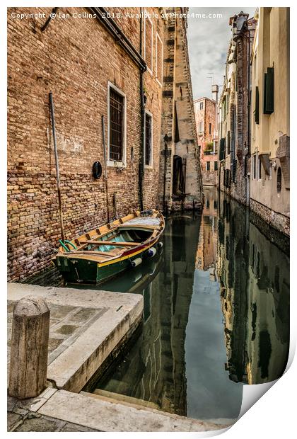Rio Malatin, Venice Print by Ian Collins