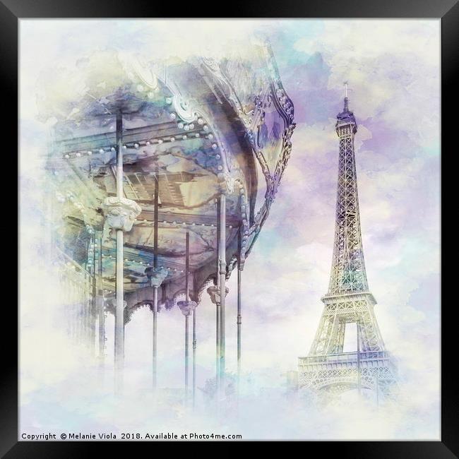 Typical Paris | jazzy watercolour Framed Print by Melanie Viola