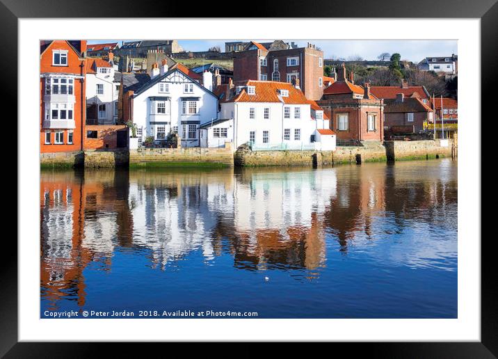 Dolphin Inn and James Cook Museum buildings in the Framed Mounted Print by Peter Jordan