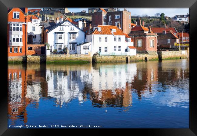 Dolphin Inn and James Cook Museum buildings in the Framed Print by Peter Jordan