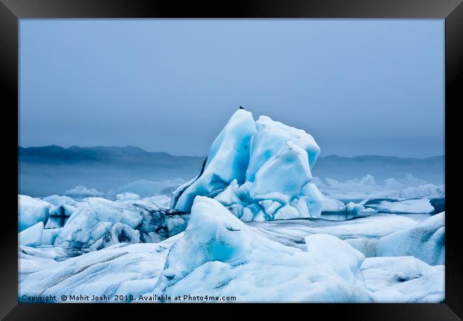 Jökulsárlón Iceberg Framed Print by Mohit Joshi