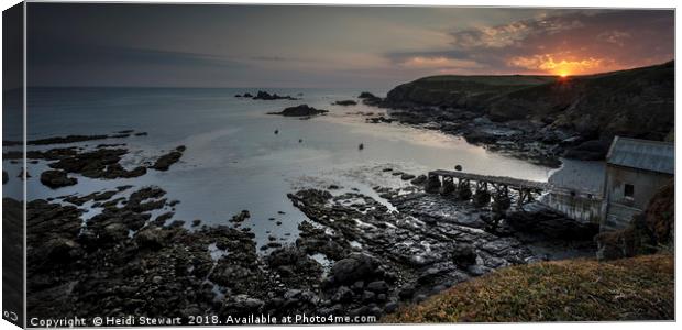 Lizard Point and Disused Lifeboat Station Canvas Print by Heidi Stewart