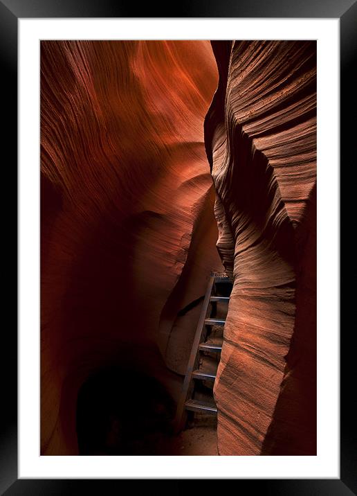 Hidden Stairs Framed Mounted Print by Mike Dawson