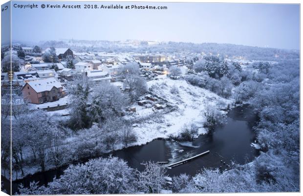 South Wales in the Snow Canvas Print by Kevin Arscott