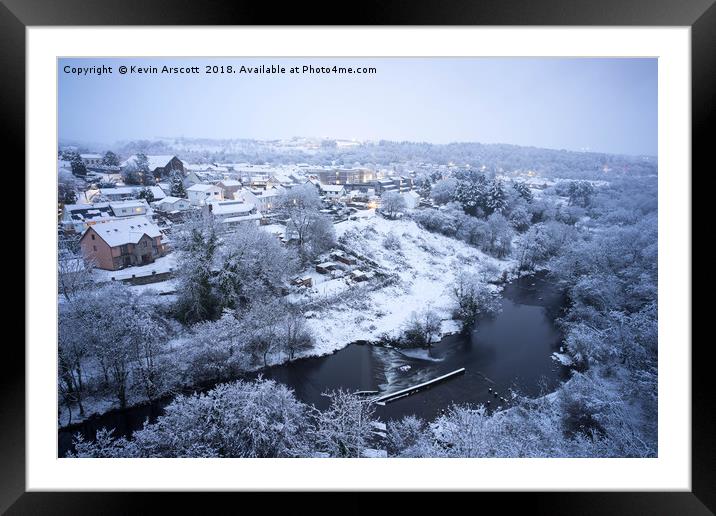 South Wales in the Snow Framed Mounted Print by Kevin Arscott