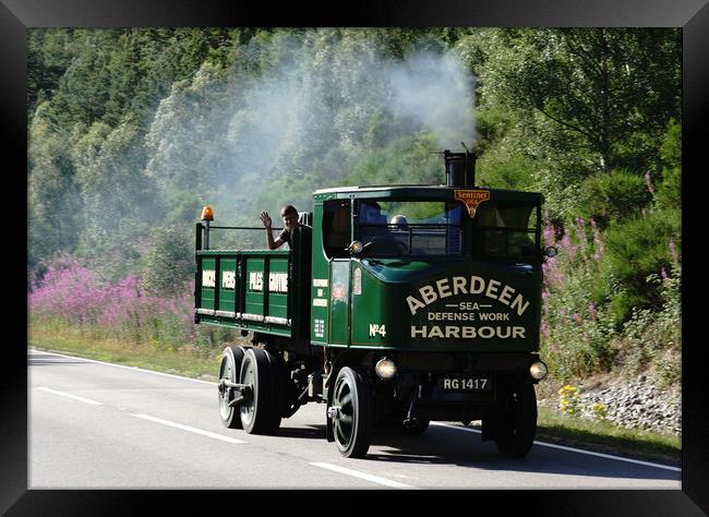 Vintage steam truck Colour Framed Print by JC studios LRPS ARPS