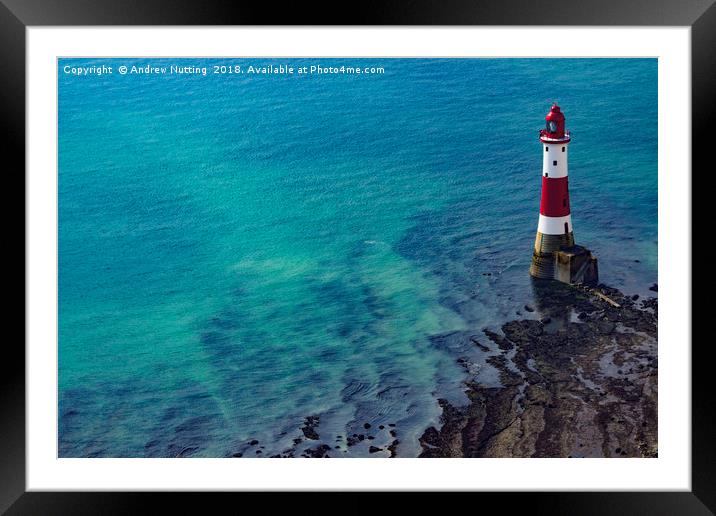 Beachy Head Lighthouse Framed Mounted Print by Andrew Nutting