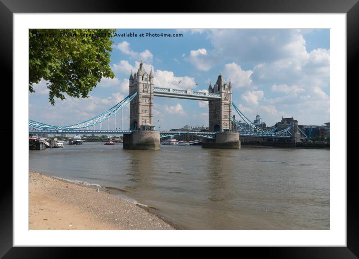 Tower Bridge in London Framed Mounted Print by Mark Roper