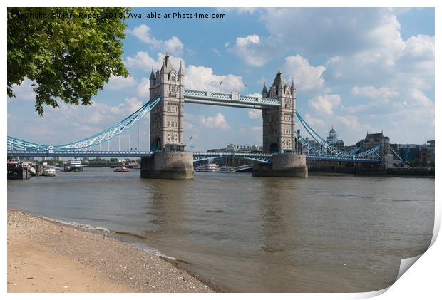 Tower Bridge in London Print by Mark Roper