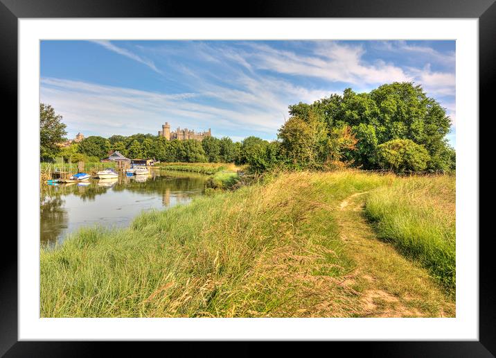 Footpath to the Castle Framed Mounted Print by Malcolm McHugh