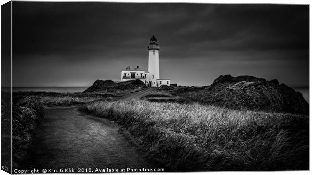 Turnberry Lighthouse Canvas Print by Angela H