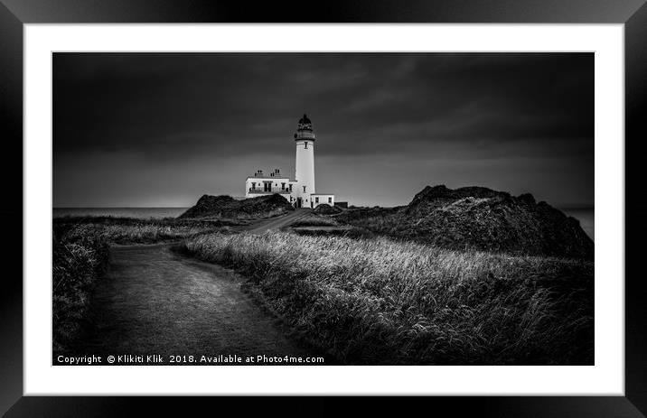 Turnberry Lighthouse Framed Mounted Print by Angela H
