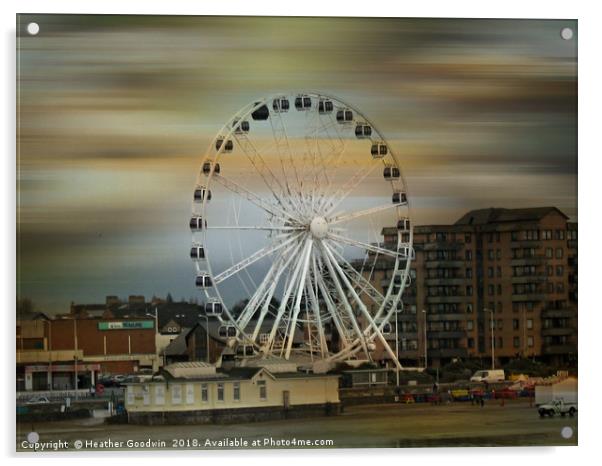 The Observation Wheel Acrylic by Heather Goodwin