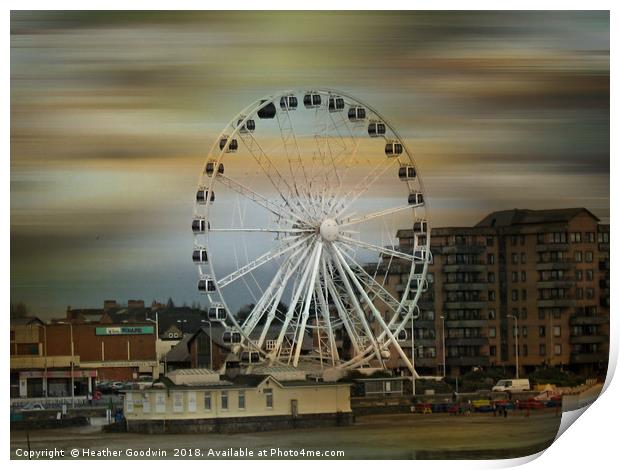 The Observation Wheel Print by Heather Goodwin