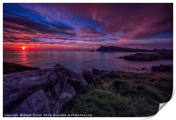Sybil Head Sunset, Dingle Peninsula, Ireland Print by Derek Daniel