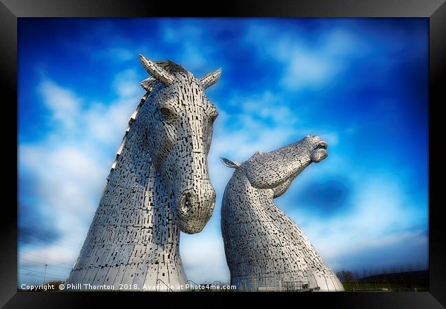 The Kelpies No.4 Framed Print by Phill Thornton