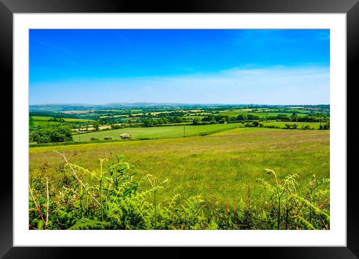 Pembrokeshire Vista, Pembrokeshire, Wales, UK Framed Mounted Print by Mark Llewellyn