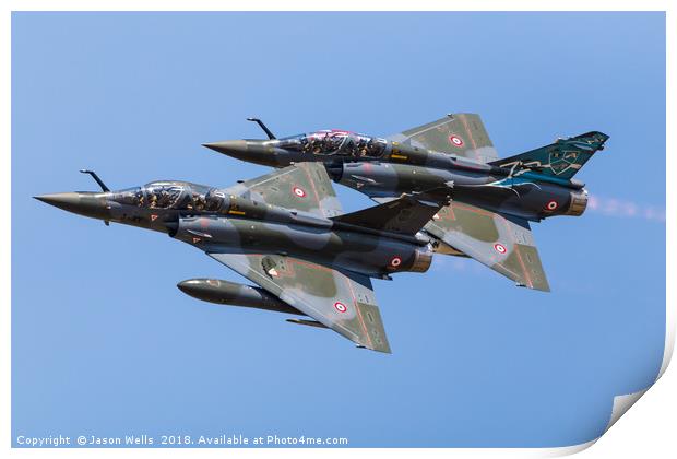 Mirage 2000D pair Couteau Delta Print by Jason Wells