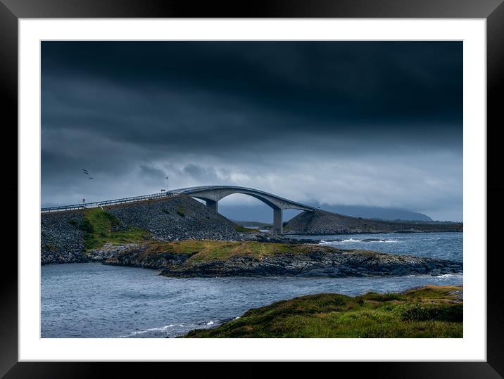 the atlantic ocean road Framed Mounted Print by Hamperium Photography