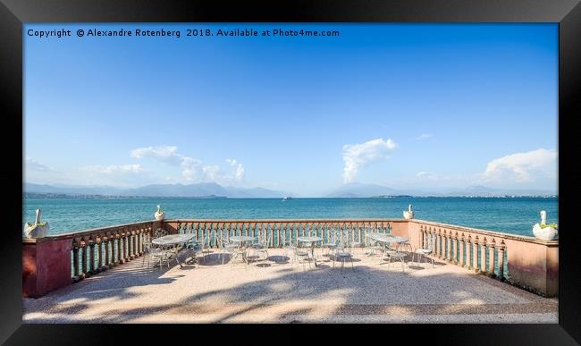 Lake Garda, Italy Panorama Framed Print by Alexandre Rotenberg
