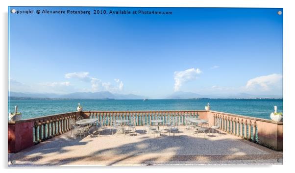 Lake Garda, Italy Panorama Acrylic by Alexandre Rotenberg
