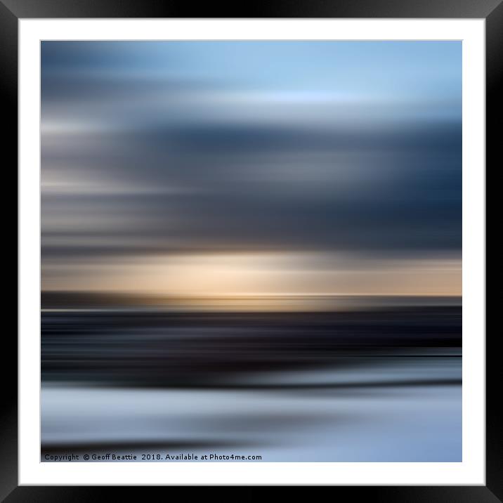 Into the moving light Framed Mounted Print by Geoff Beattie