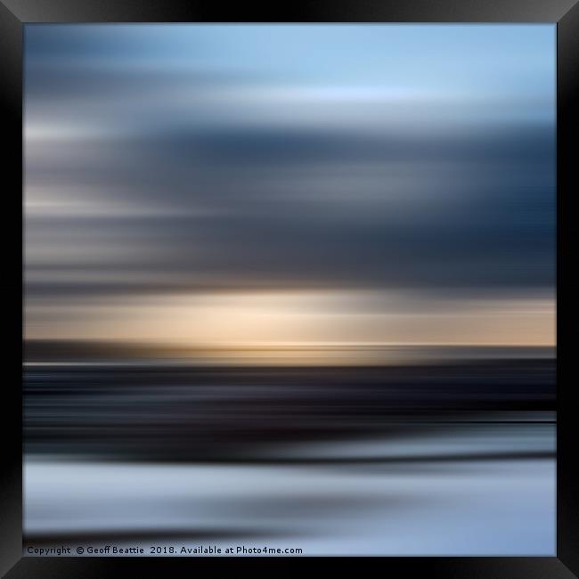 Into the moving light Framed Print by Geoff Beattie