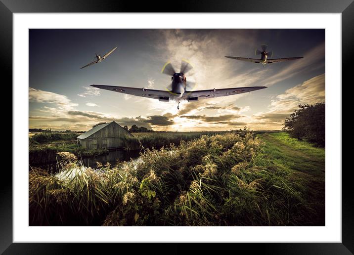 Patrol Framed Mounted Print by Peter Anthony Rollings
