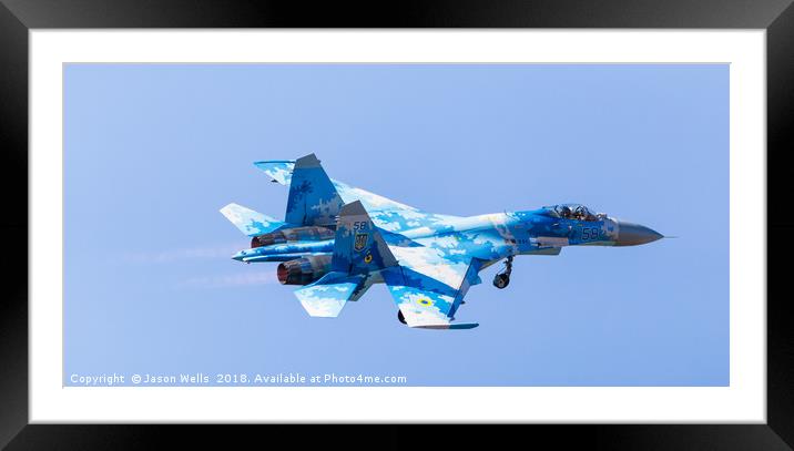 Su-27 Flanker Framed Mounted Print by Jason Wells