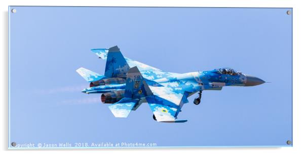 Su-27 Flanker Acrylic by Jason Wells