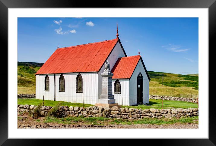 Syre Church Framed Mounted Print by Alan Simpson