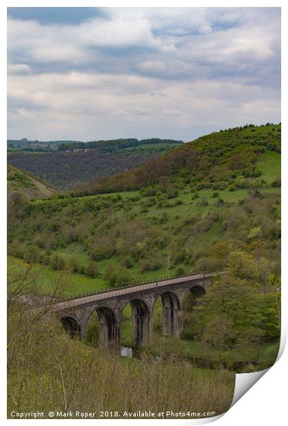 Monsal Dale Viaduct, Derbyshire Print by Mark Roper