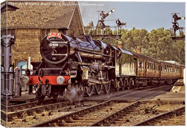 NYMR Steam Train at Grosmont Yorkshire Moors Canvas Print by Martyn Arnold