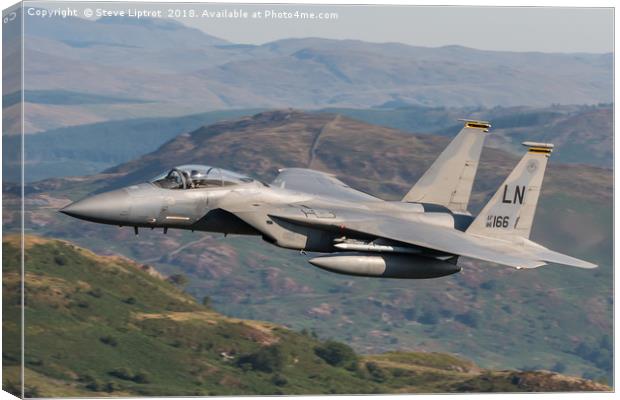 F-15C Eagle (86-166) 493rd  FS 'The Grim Reapers' Canvas Print by Steve Liptrot